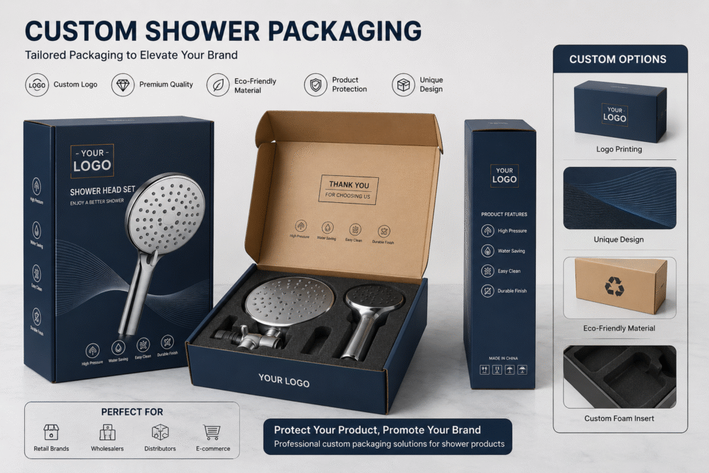 custom shower packaging